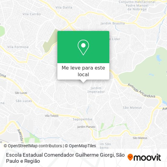 Escola Estadual Comendador Guilherme Giorgi mapa