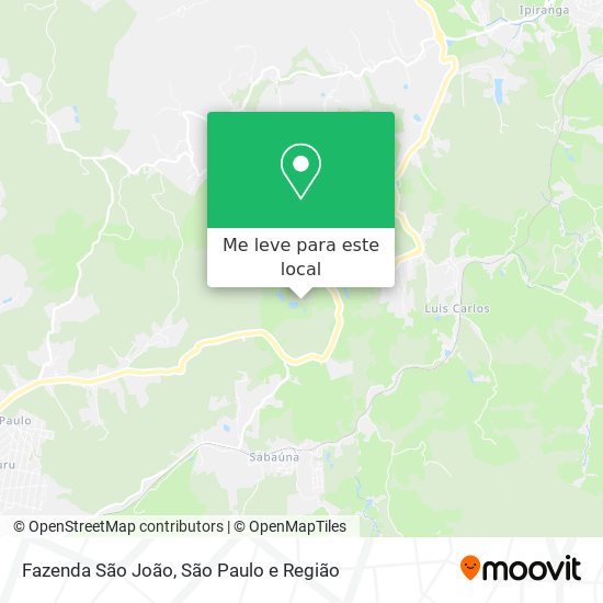 Fazenda São João mapa