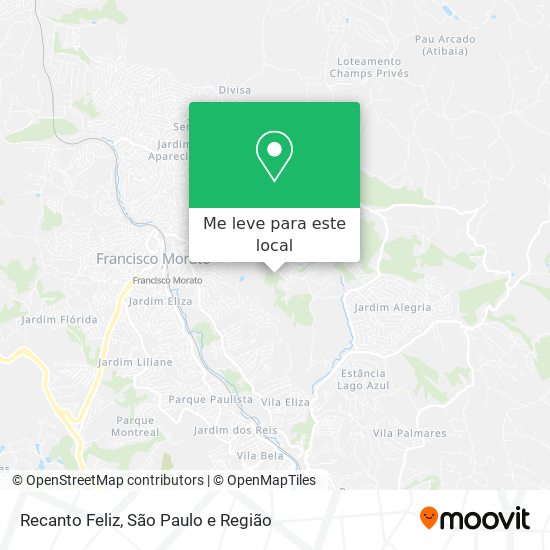 Recanto Feliz mapa