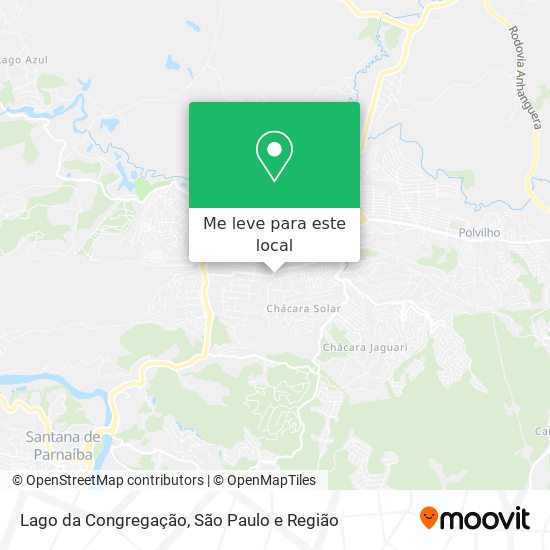 Lago da Congregação mapa