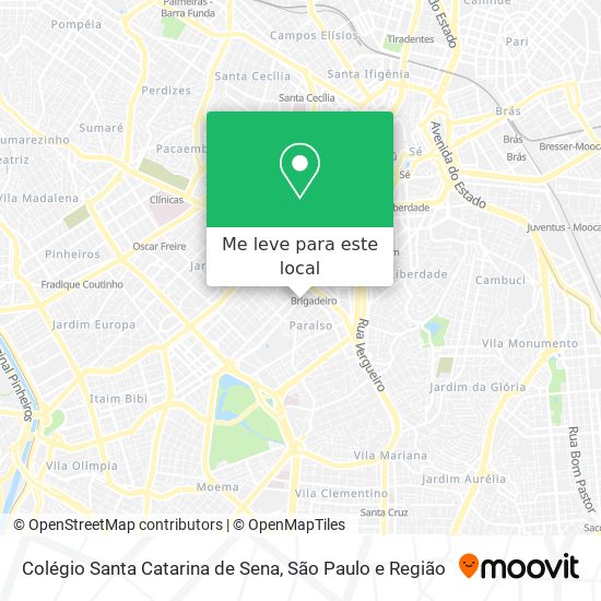 Colégio Santa Catarina de Sena mapa