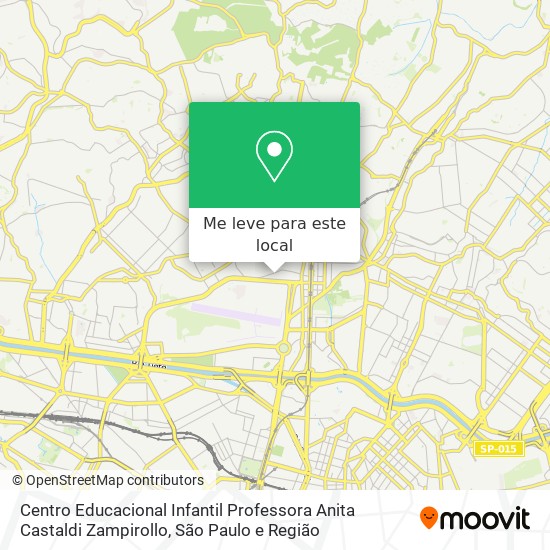 Centro Educacional Infantil Professora Anita Castaldi Zampirollo mapa