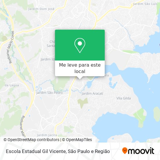 Escola Estadual Gil Vicente mapa