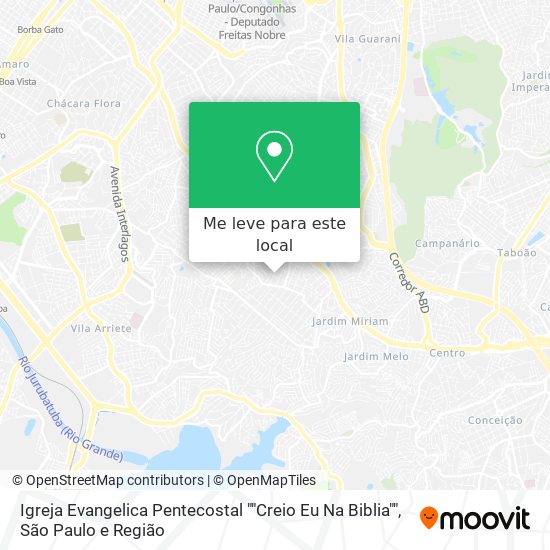 Igreja Evangelica Pentecostal ""Creio Eu Na Biblia"" mapa