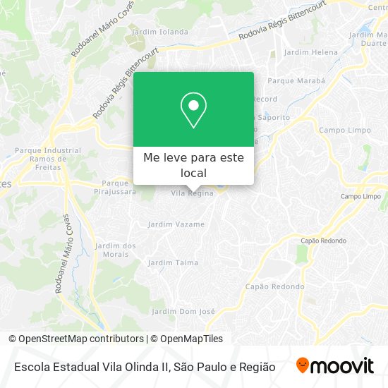 Escola Estadual Vila Olinda II mapa