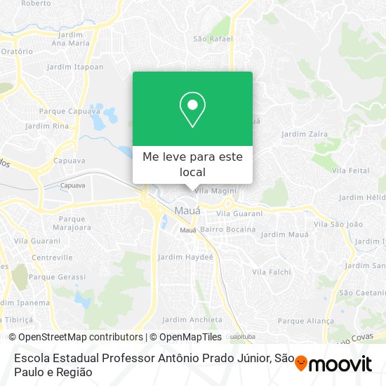 Escola Estadual Professor Antônio Prado Júnior mapa