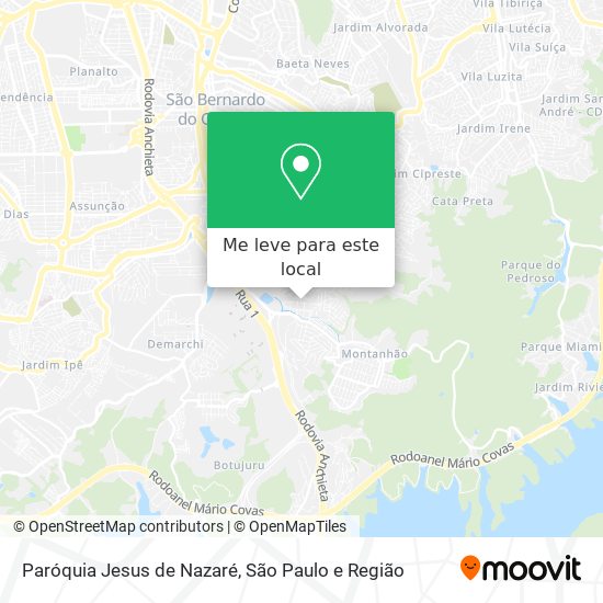Paróquia Jesus de Nazaré mapa