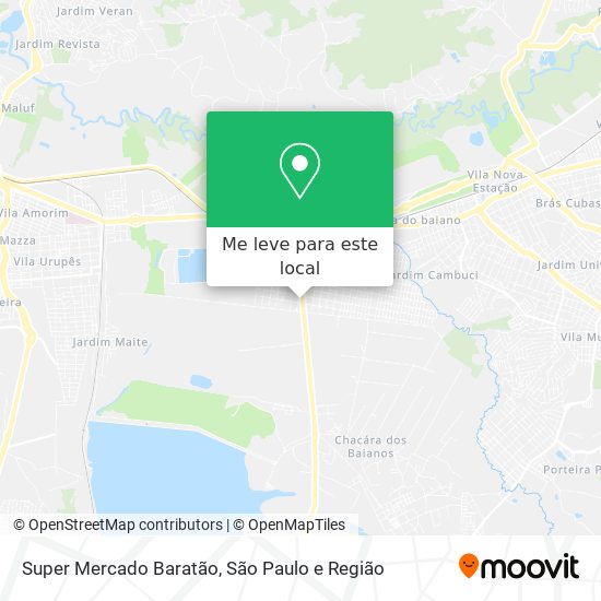 Super Mercado Baratão mapa