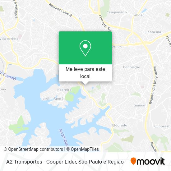 A2 Transportes - Cooper Líder mapa