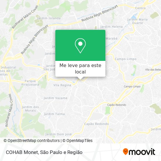 COHAB Monet mapa