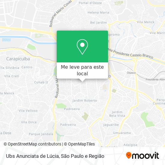Ubs Anunciata de Lúcia mapa