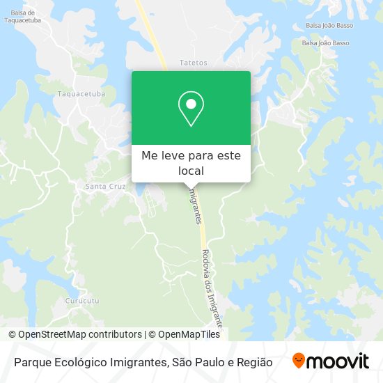 Parque Ecológico Imigrantes mapa