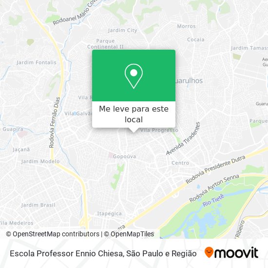 Escola Professor Ennio Chiesa mapa