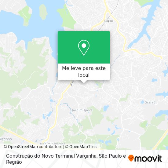 Construção do Novo Terminal Varginha mapa