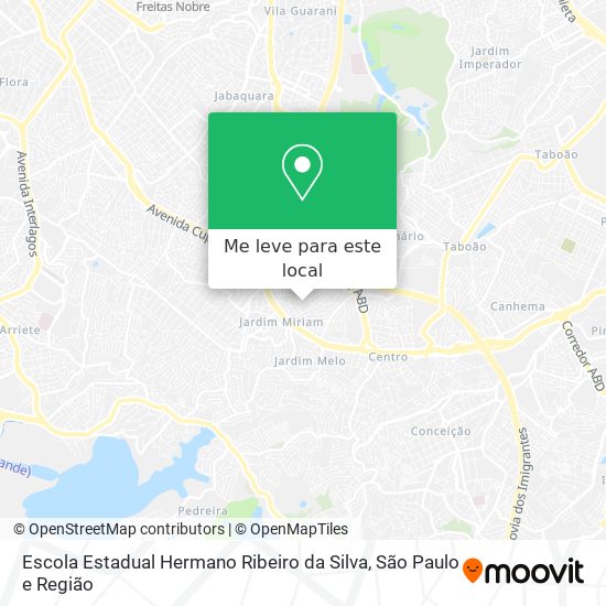 Escola Estadual Hermano Ribeiro da Silva mapa