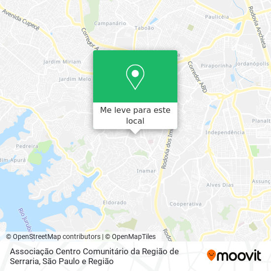 Associação Centro Comunitário da Região de Serraria mapa