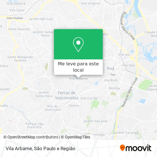 Vila Arbame mapa