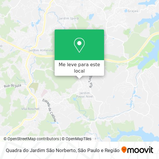 Quadra do Jardim São Norberto mapa