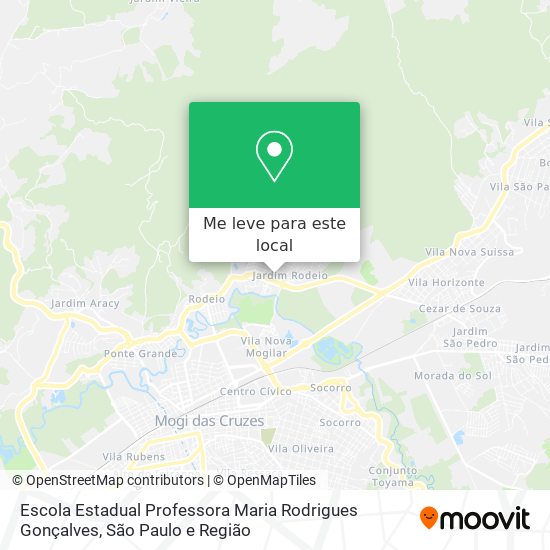 Escola Estadual Professora Maria Rodrigues Gonçalves mapa