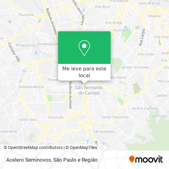Acelero Seminovos mapa