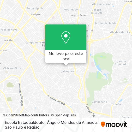 Escola Estadualdoutor Ângelo Mendes de Almeida mapa