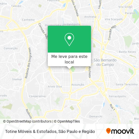Totine Móveis & Estofados mapa
