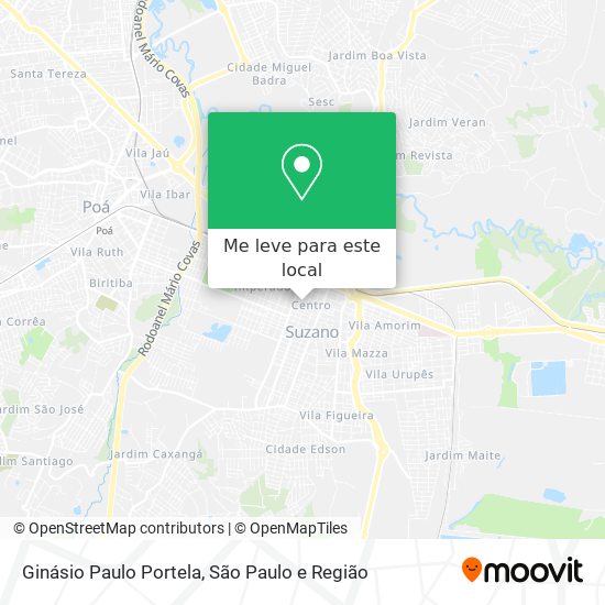 Ginásio Paulo Portela mapa