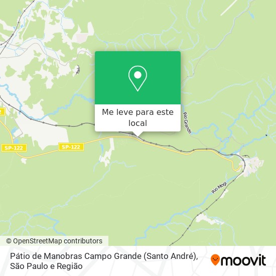 Pátio de Manobras Campo Grande (Santo André) mapa