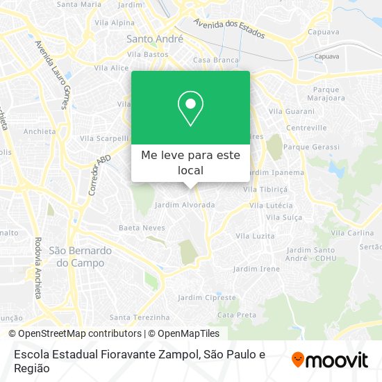 Escola Estadual Fioravante Zampol mapa