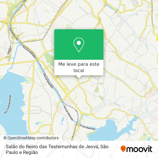 Salão do Reino das Testemunhas de Jeová mapa