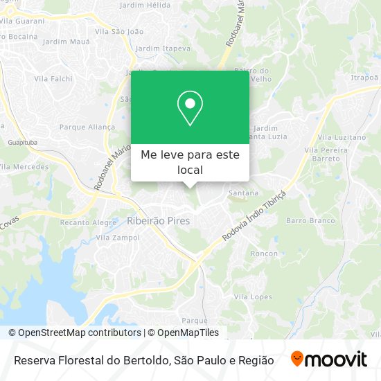 Reserva Florestal do Bertoldo mapa