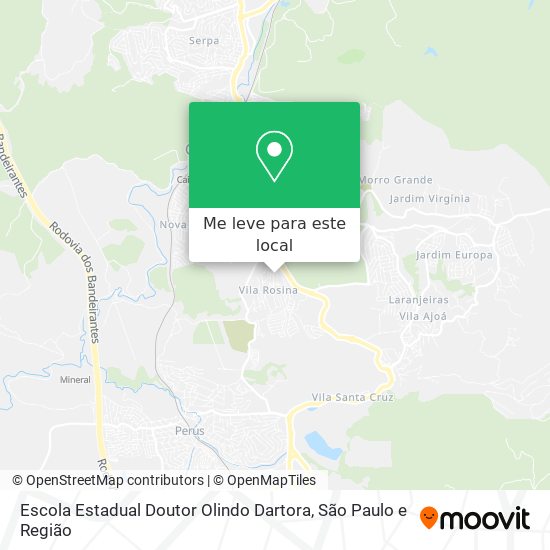 Escola Estadual Doutor Olindo Dartora mapa