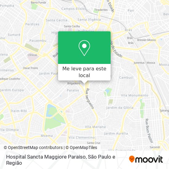Hospital Sancta Maggiore Paraíso mapa