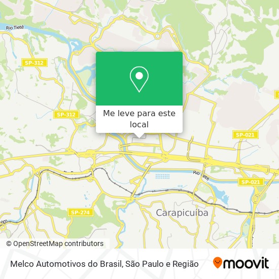 Melco Automotivos do Brasil mapa