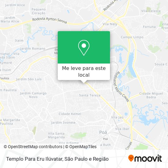 Templo Para Eru Ilúvatar mapa