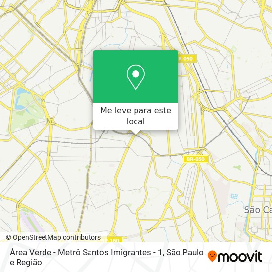 Área Verde - Metrô Santos Imigrantes - 1 mapa