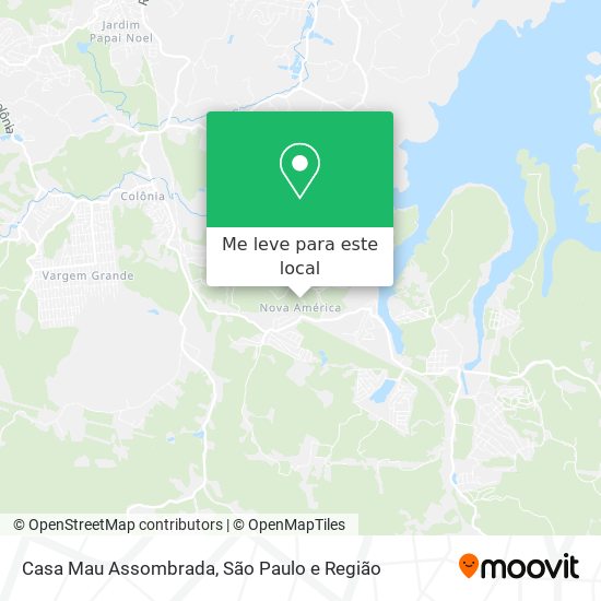 Casa Mau Assombrada mapa