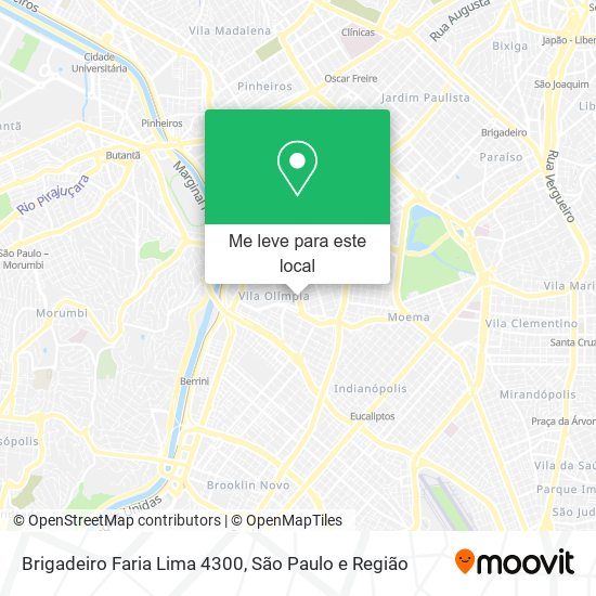 Brigadeiro Faria Lima 4300 mapa