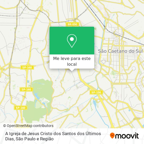 A Igreja de Jesus Cristo dos Santos dos Últimos Dias mapa