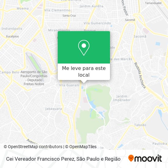 Cei Vereador Francisco Perez mapa