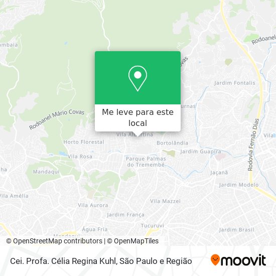 Cei. Profa. Célia Regina Kuhl mapa