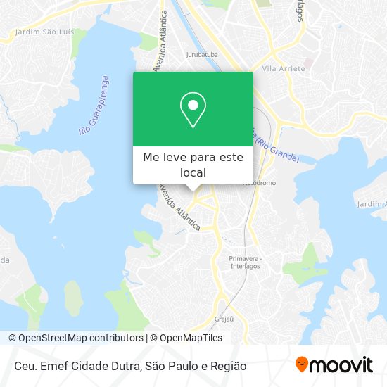 Ceu. Emef Cidade Dutra mapa