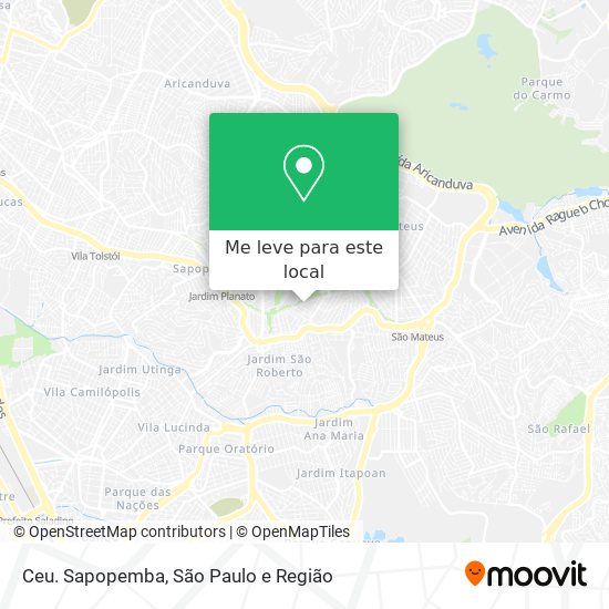 Ceu. Sapopemba mapa