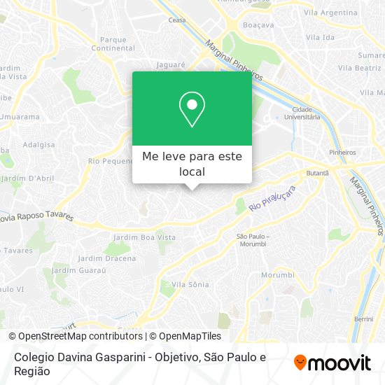 Colegio Davina Gasparini - Objetivo mapa