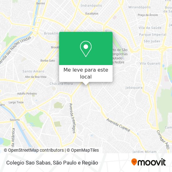 Colegio Sao Sabas mapa