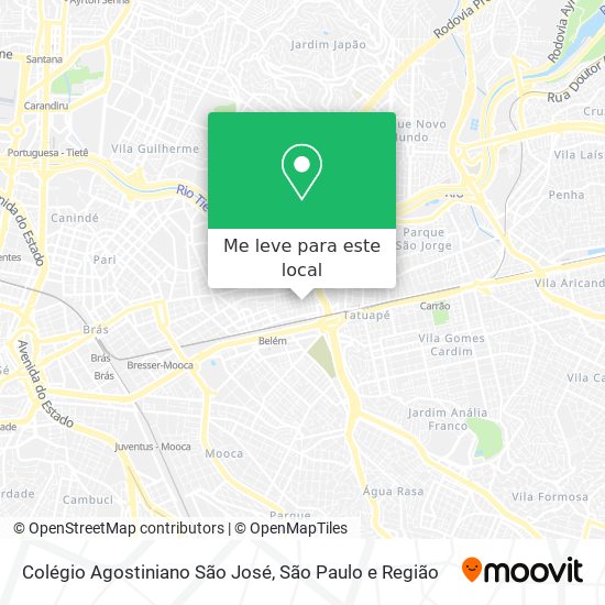 Colégio Agostiniano São José mapa