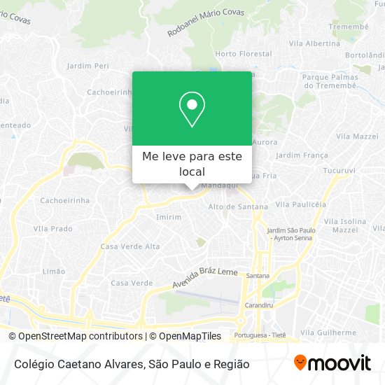 Colégio Caetano Alvares mapa