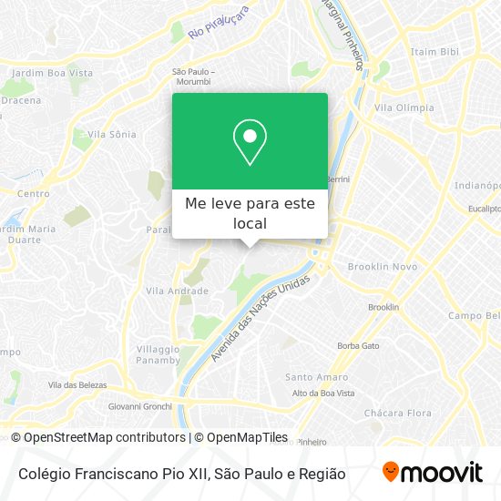 Colégio Franciscano Pio XII mapa