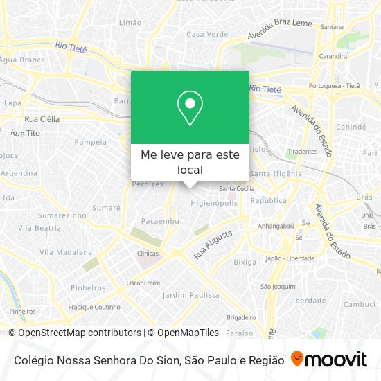 Colégio Nossa Senhora Do Sion mapa