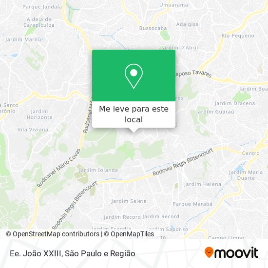 Ee. João XXIII mapa